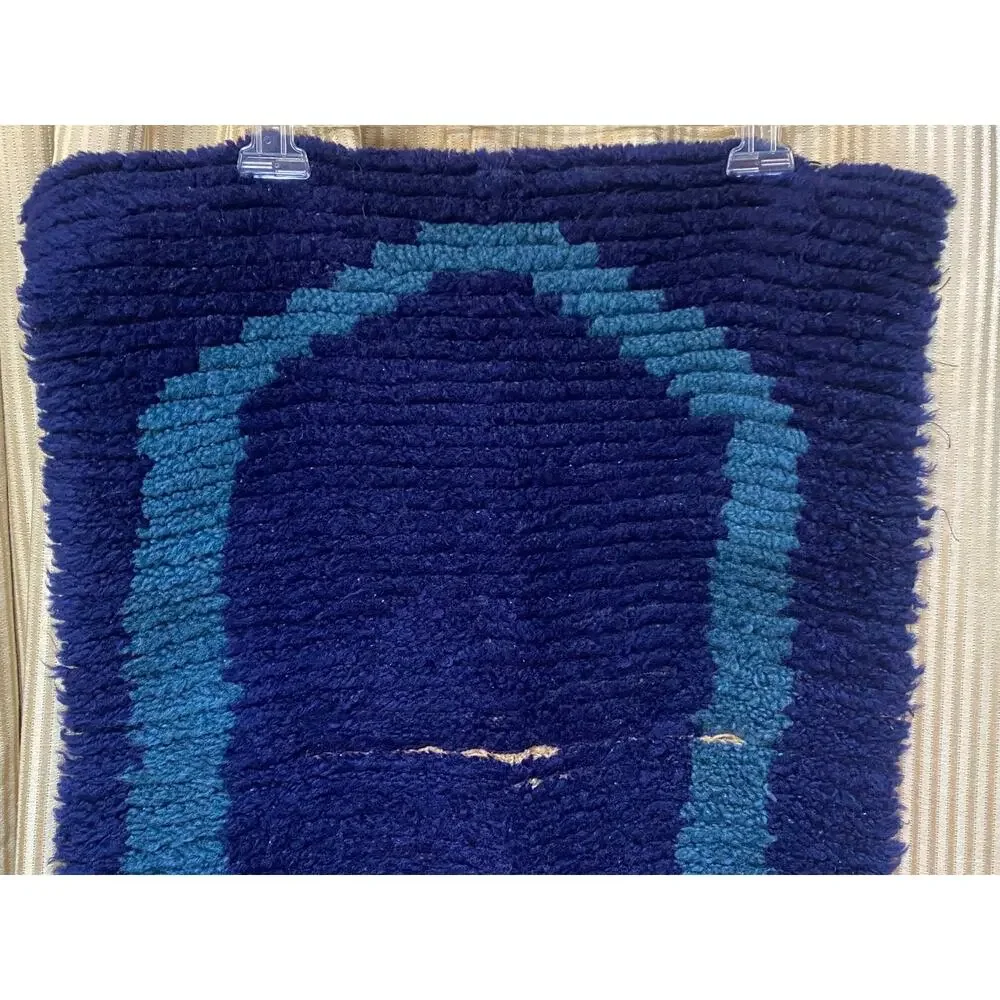 1930s Vintage Chenille Rug Mat Boudoir 31